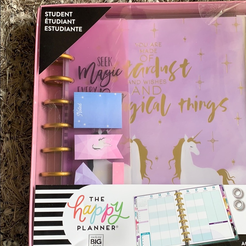 The happy planner student unicorn planner - Picture 6 of 7